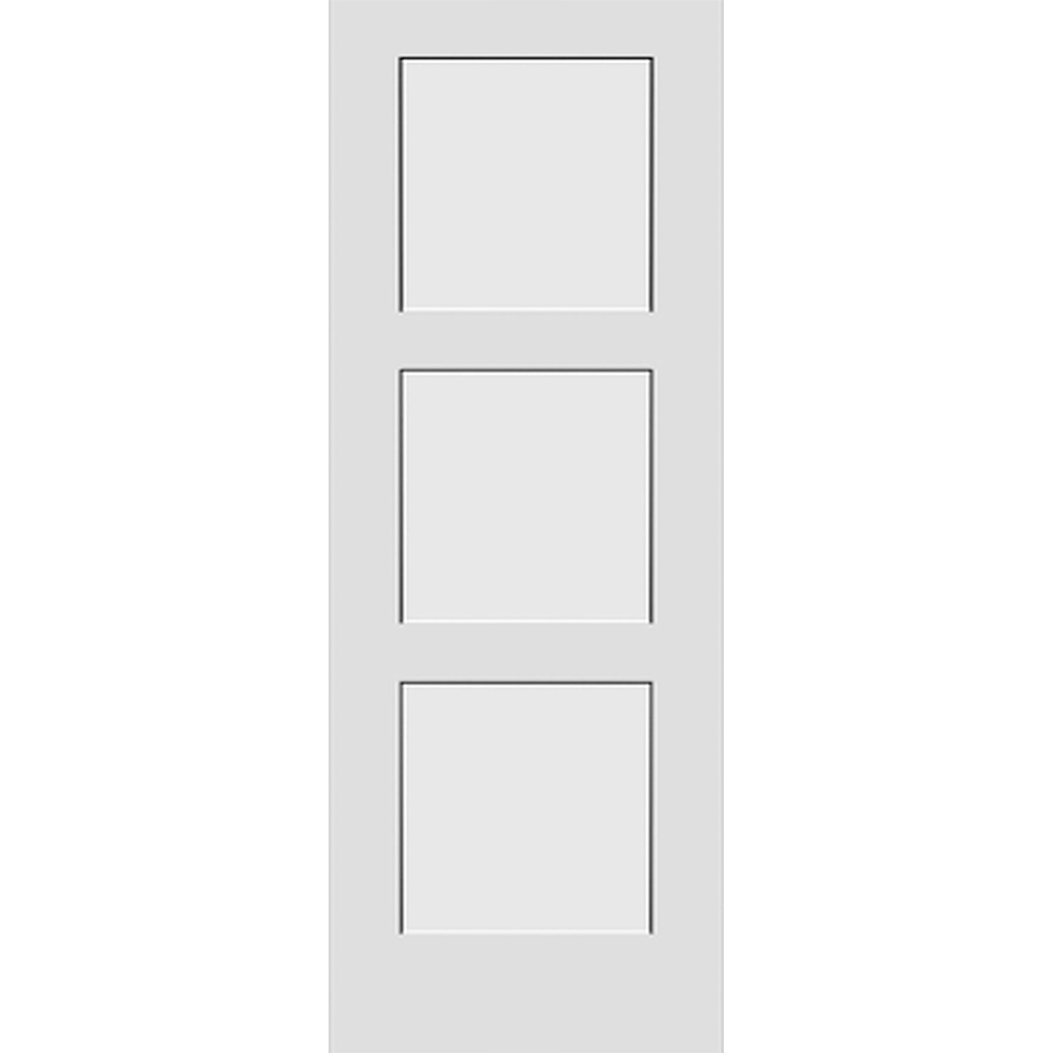 Shaker 3-Panel 30-inch x 80-inch x 1-3/8-inch Solid Core Interior Door