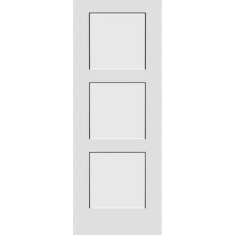 Shaker 3-Panel 30-inch x 80-inch x 1-3/8-inch Solid Core Interior Door