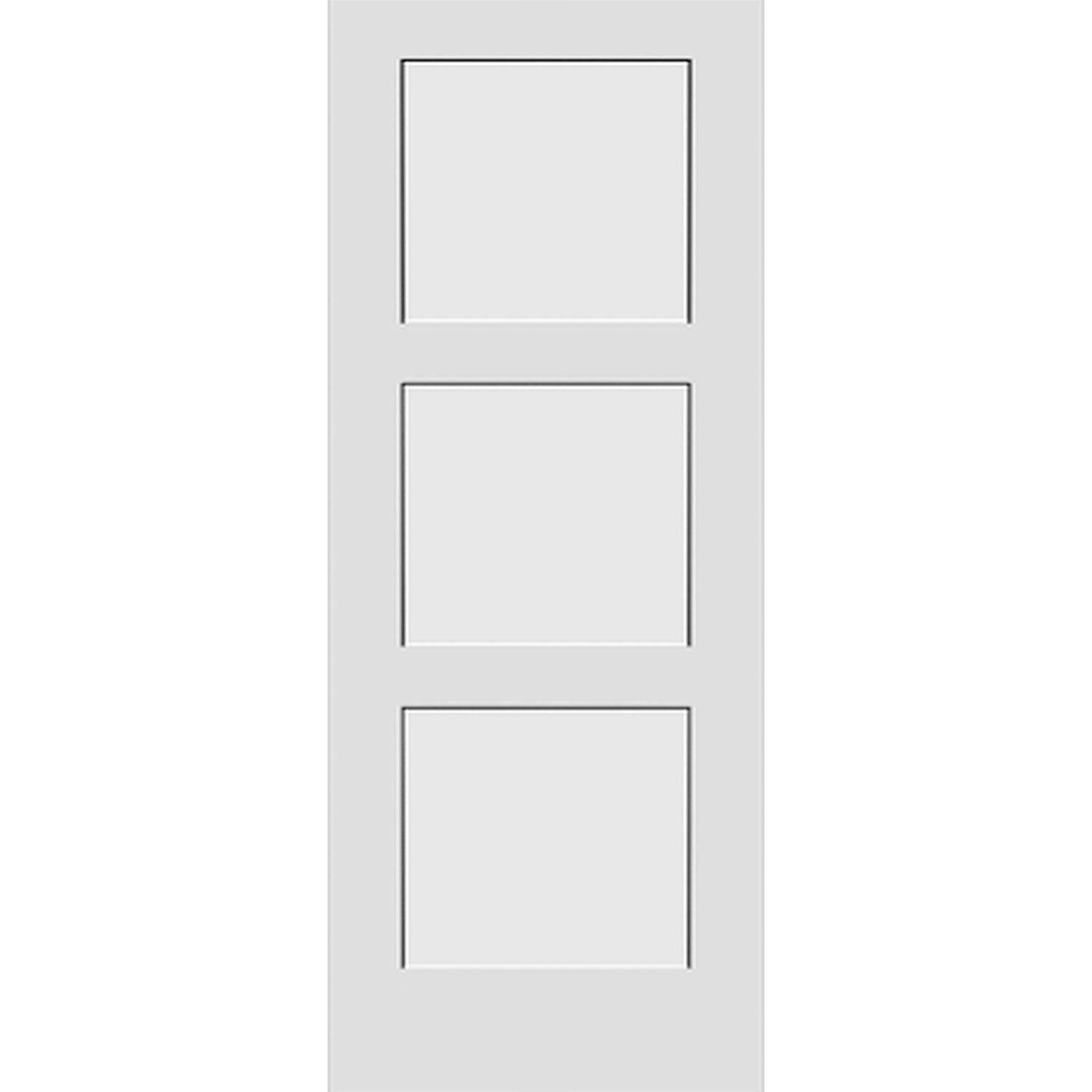 Shaker 3-Panel 32-inch x 80-inch x 1-3/8-inch Solid Core Interior Door