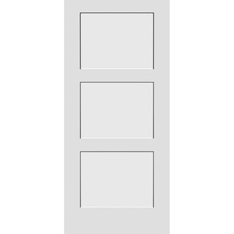 Shaker 3-Panel 36-inch x 80-inch x 1-3/8-inch Solid Core Interior Door