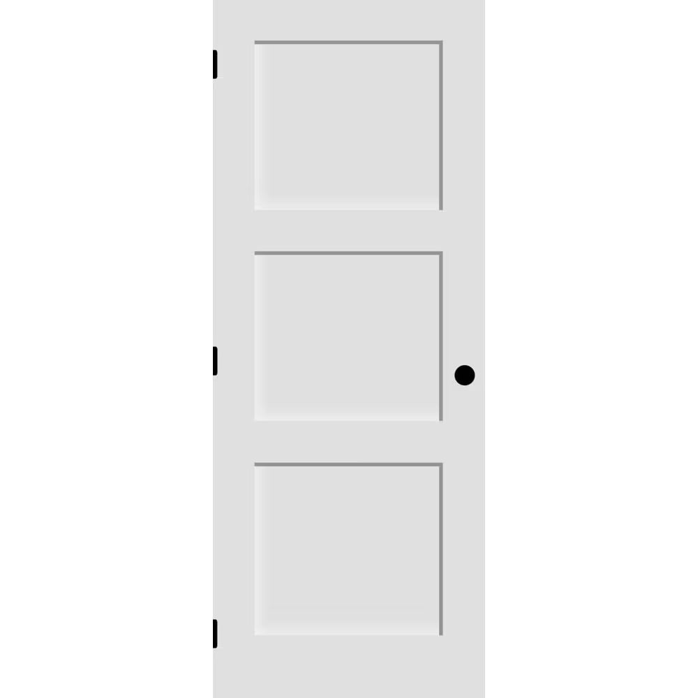 Shaker 3-Panel Solid Door (Pre-Hung)-80"
