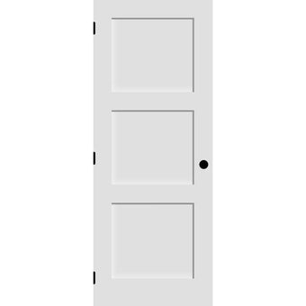 Shaker 3-Panel Solid Door (Pre-Hung)-80"