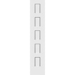 Shaker 5-Panel 16-inch x 80-inch x 1-3/8-inch Solid Core Interior Door