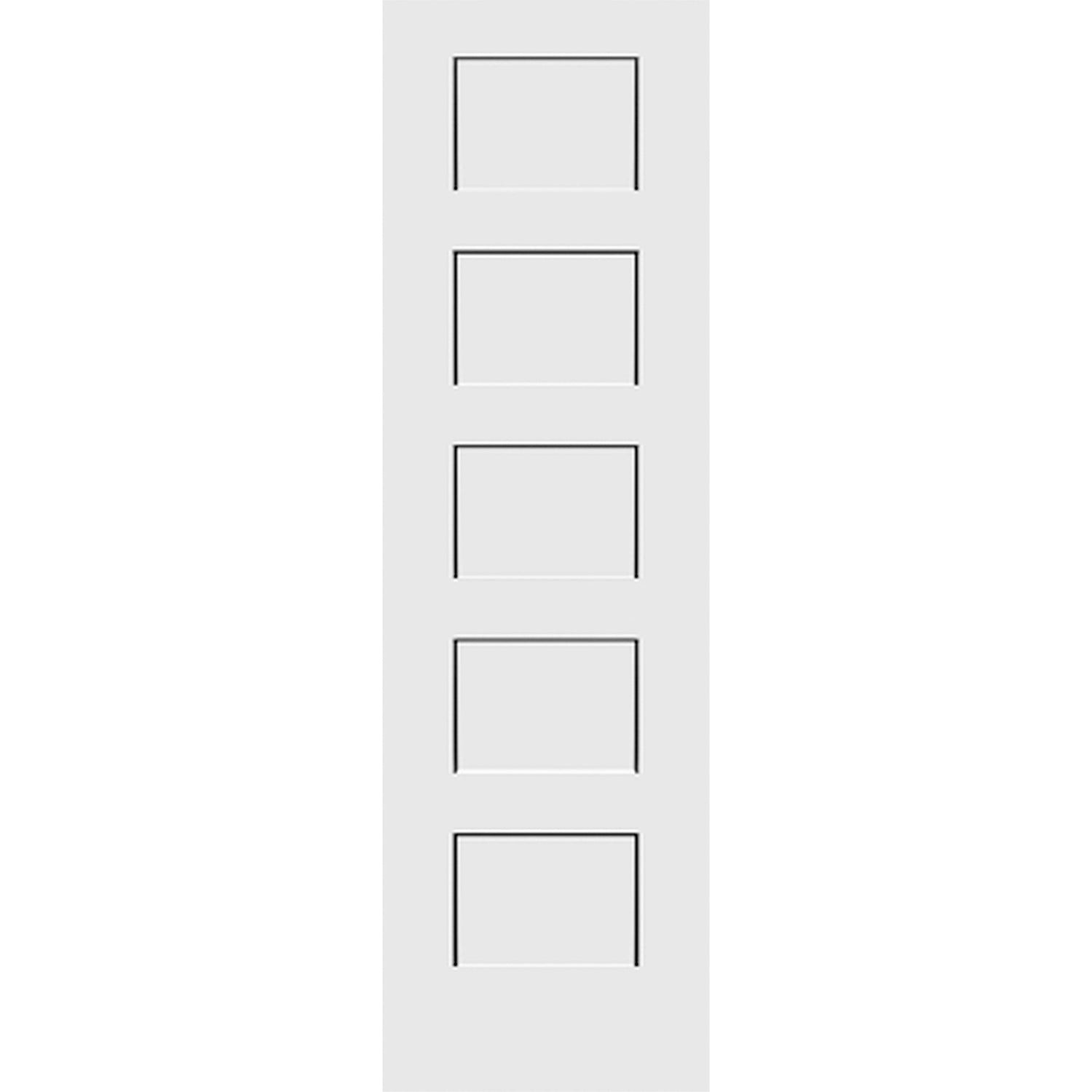Shaker 5-Panel 24-inch x 80-inch x 1-3/8-inch Solid Core Interior Door