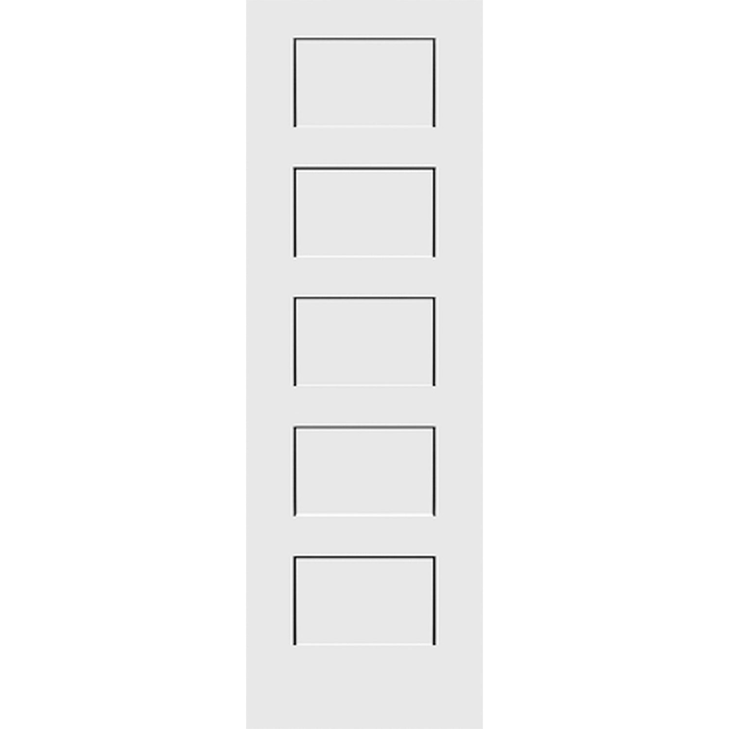 Shaker 5-Panel 26-inch x 80-inch x 1-3/8-inch Solid Core Interior Door
