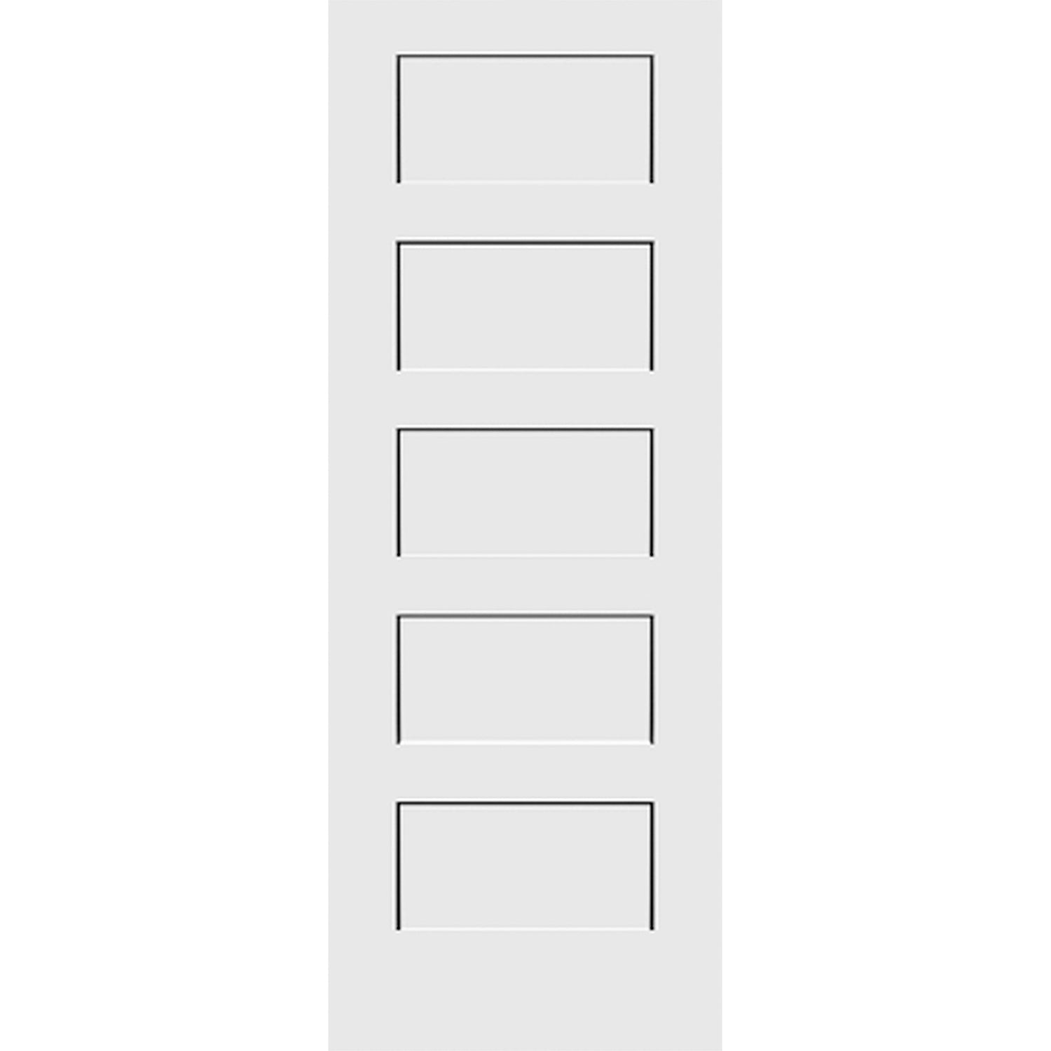 Shaker 5-Panel 30-inch x 80-inch x 1-3/8-inch Solid Core Interior Door
