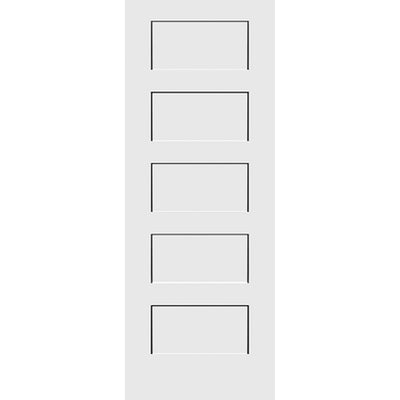 Shaker 5-Panel 30-inch x 80-inch x 1-3/8-inch Solid Core Interior Door