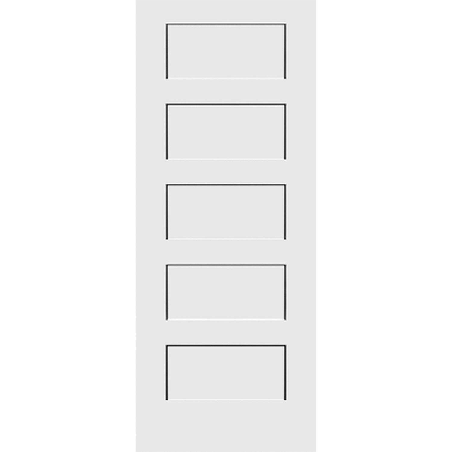 Shaker 5-Panel 32-inch x 80-inch x 1-3/8-inch Solid Core Interior Door