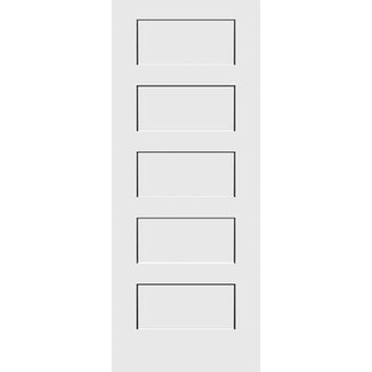Shaker 5-Panel 32-inch x 80-inch x 1-3/8-inch Solid Core Interior Door