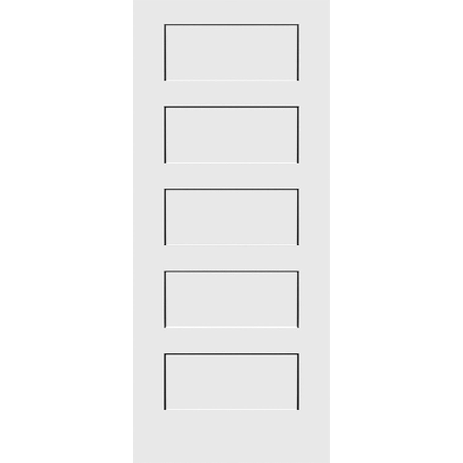 Shaker 5-Panel 34-inch x 80-inch x 1-3/8-inch Solid Core Interior Door