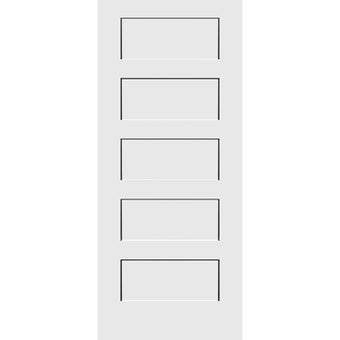 Shaker 5-Panel 34-inch x 80-inch x 1-3/8-inch Solid Core Interior Door