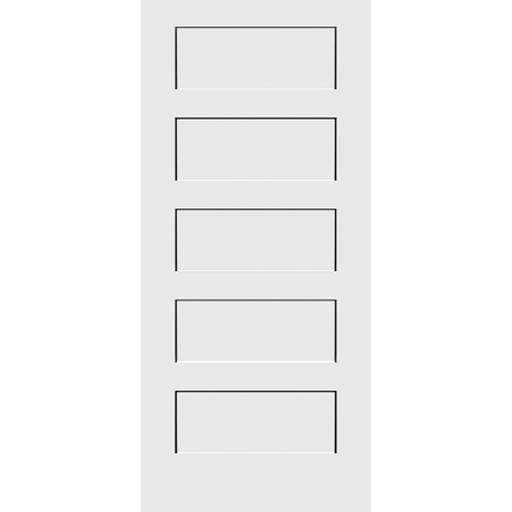 Shaker 5-Panel 36-inch x 80-inch x 1-3/8-inch Solid Core Interior Door