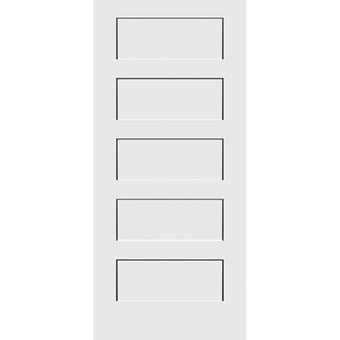 Shaker 5-Panel 36-inch x 80-inch x 1-3/8-inch Solid Core Interior Door