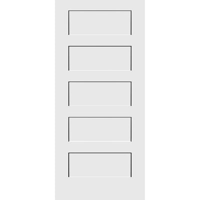 Shaker 5-Panel 36-inch x 80-inch x 1-3/8-inch Solid Core Interior Door