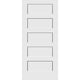 Shaker 5-Panel 36-inch x 80-inch x 1-3/8-inch Solid Core Interior Door