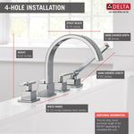 Delta Vero Roman Tub Trim with Hand Shower