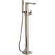 Delta Ara Single Handle Floor Mount Tub Filler Trim with Hand Shower