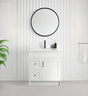 Tesoro 30" Shaker Bathroom Vanity With Quartz Countertop (MDF)
