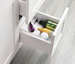 Tesoro 42" Shaker Bathroom Vanity With Quartz Countertop (Solid Wood)-Left Side Drawers