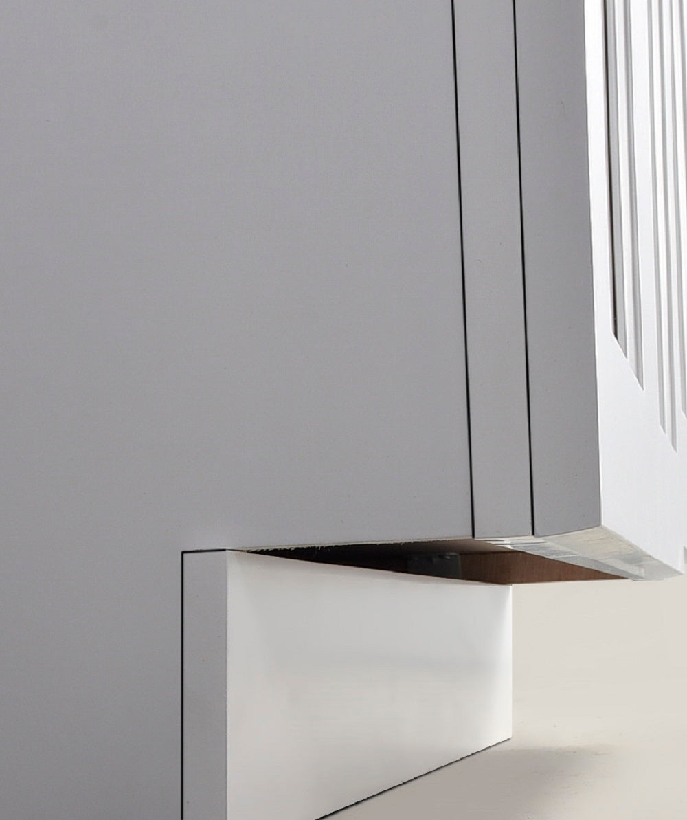 Tesoro 42" Shaker Bathroom Vanity With Quartz Countertop (Solid Wood)-Right Side Drawers
