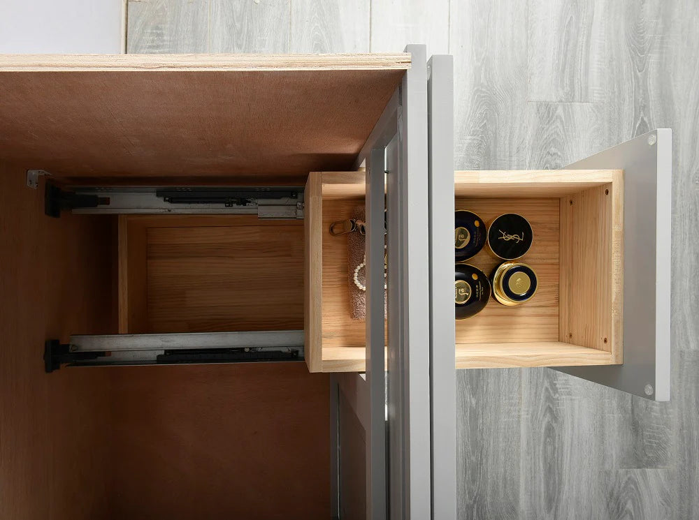 Tesoro 30" Shaker Bathroom Vanity With Quartz Countertop (Solid Wood)