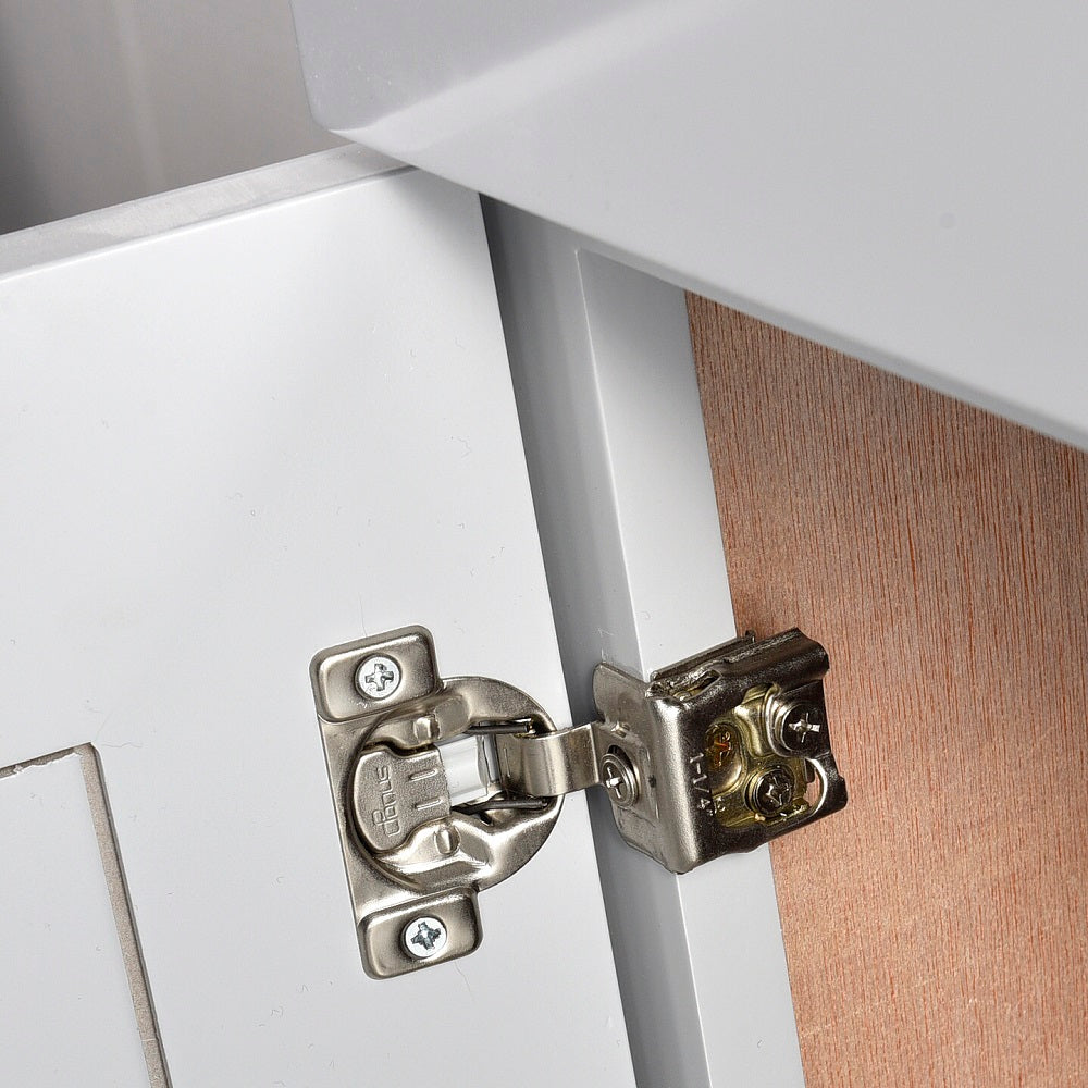 Tesoro 60" Double Sink Shaker Bathroom Vanity With Quartz Countertop (Solid Wood)