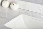 Tesoro 42" Shaker Bathroom Vanity With Quartz Countertop (Solid Wood)-Right Side Drawers