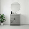 Tesoro 30" Shaker Bathroom Vanity With Quartz Countertop (Solid Wood)