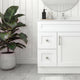 Tesoro 30" Shaker Bathroom Vanity With Quartz Countertop (Solid Wood)