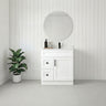Tesoro 30" Shaker Bathroom Vanity With Quartz Countertop (Solid Wood)