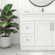 Tesoro 42" Shaker Bathroom Vanity With Quartz Countertop (Solid Wood)