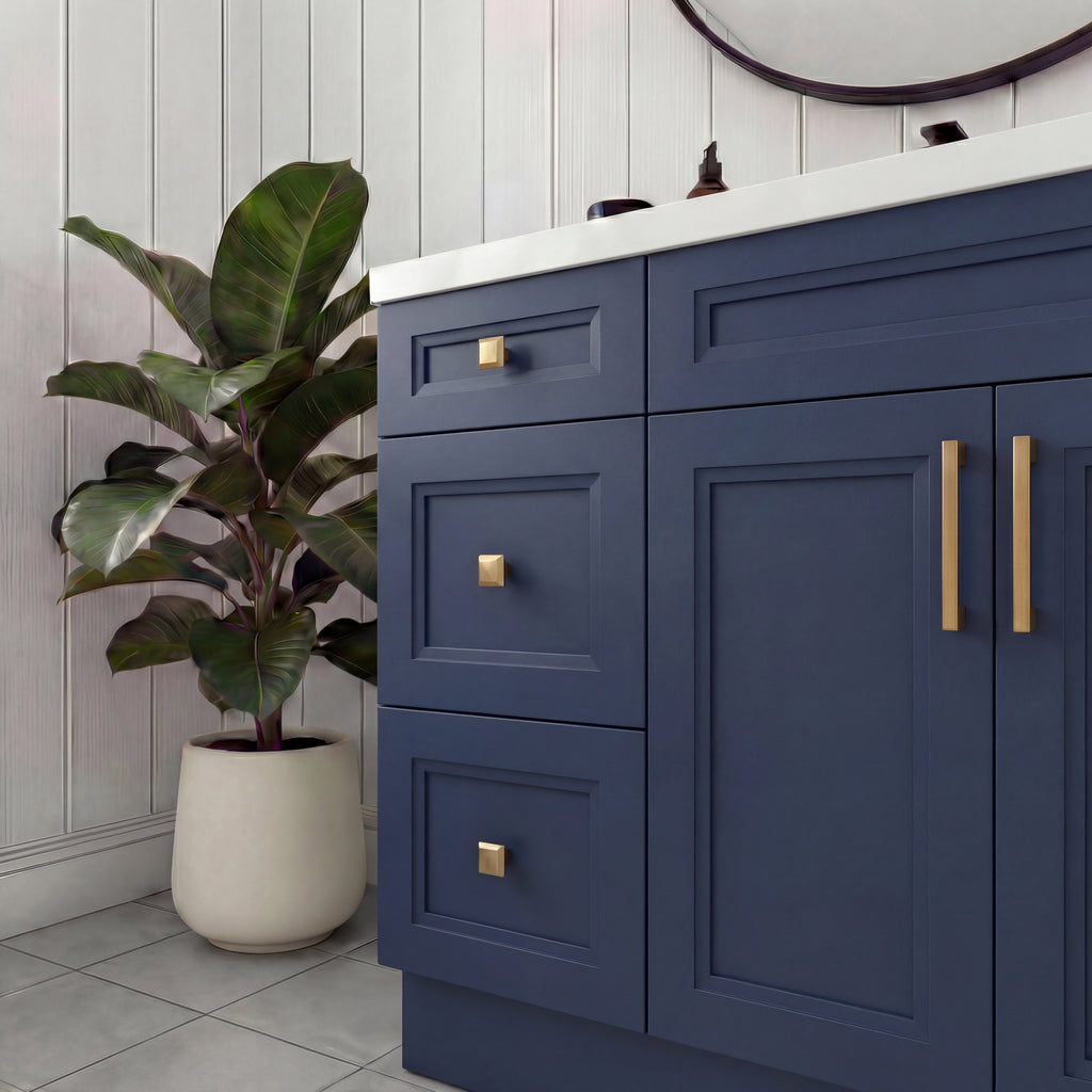 Tesoro 60" Single Sink Shaker Bathroom Vanity With Quartz Countertop (Solid Wood)