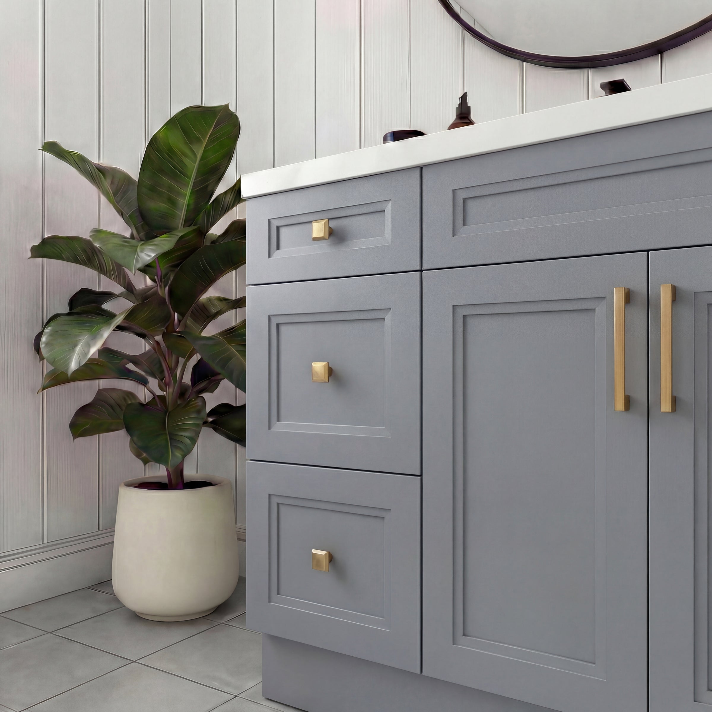 Tesoro 48" Shaker Bathroom Vanity With Quartz Countertop (Solid Wood)