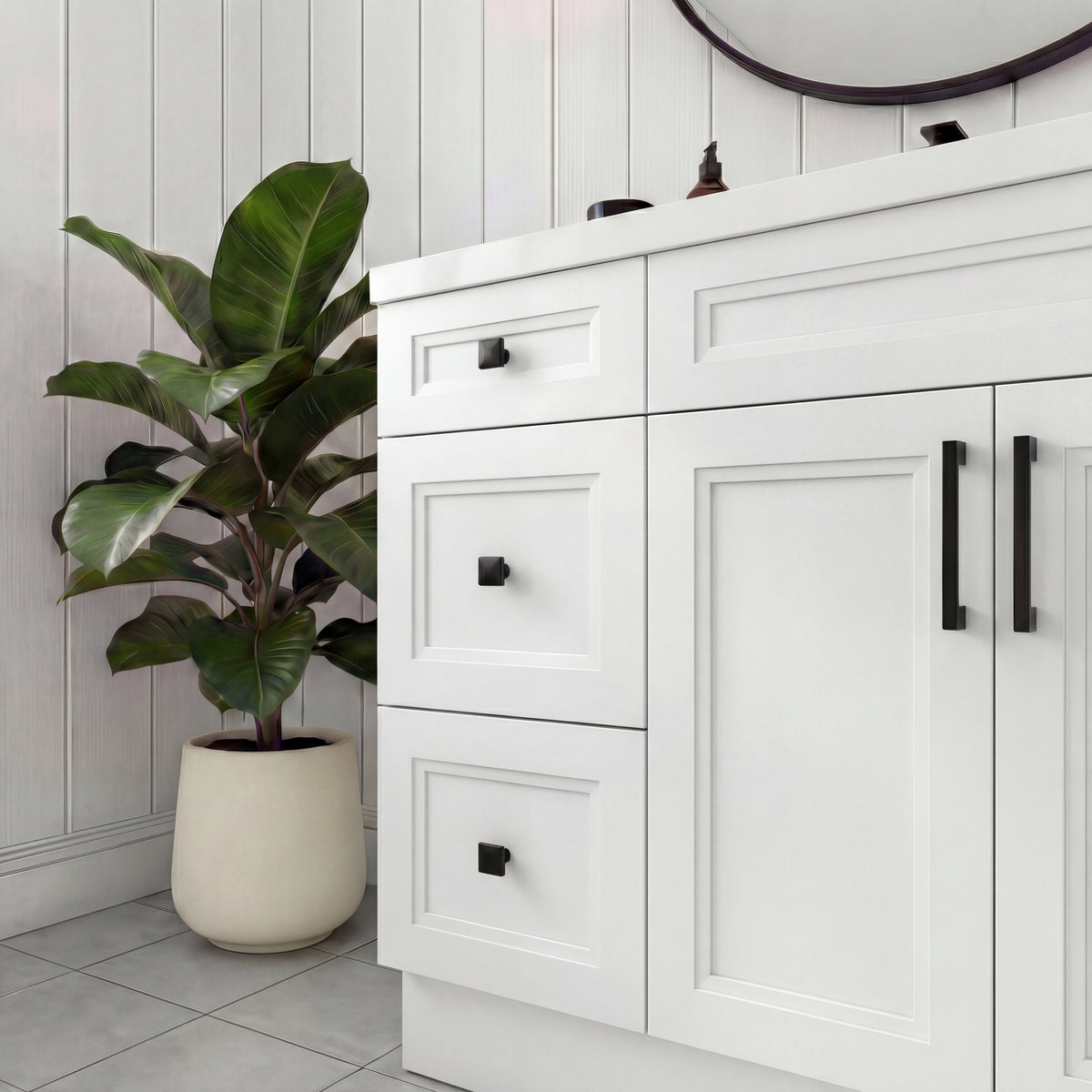 Tesoro 48" Shaker Bathroom Vanity With Quartz Countertop (Solid Wood)