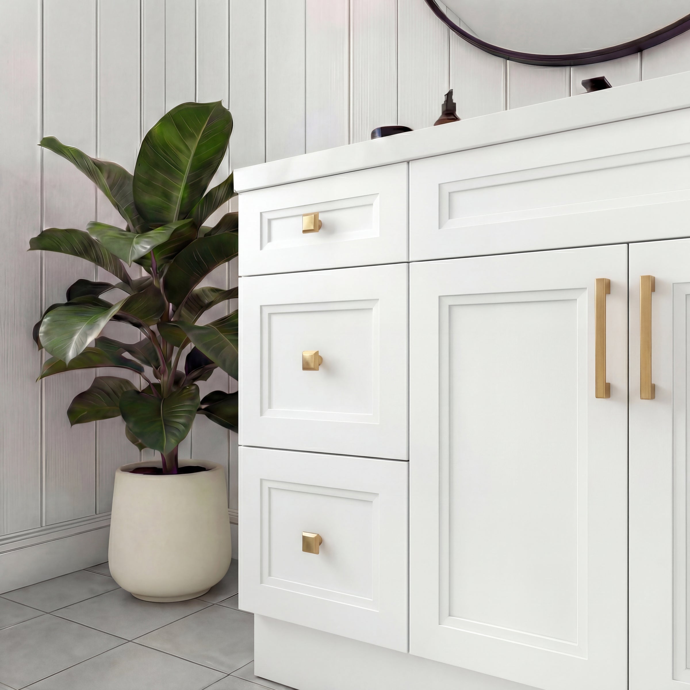 Tesoro 48" Shaker Bathroom Vanity With Quartz Countertop (Solid Wood)