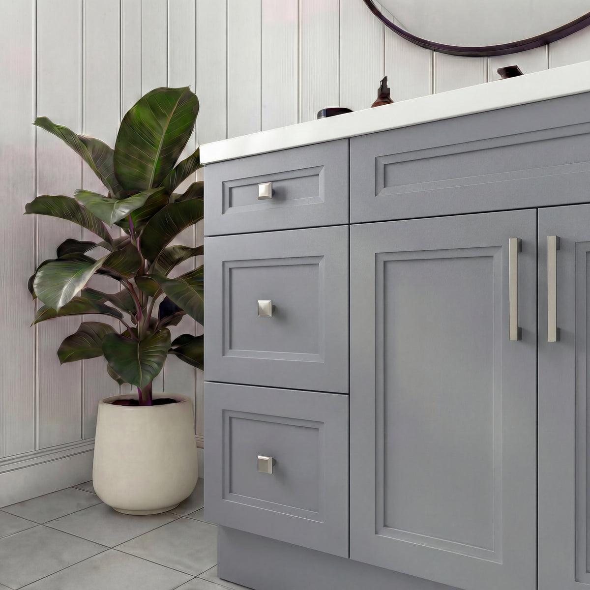 Tesoro 48" Shaker Bathroom Vanity With Quartz Countertop (Solid Wood)