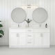 Tesoro 60" Double Sink Shaker Bathroom Vanity With Quartz Countertop (Solid Wood)
