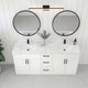 Tesoro 60" Double Sink Shaker Bathroom Vanity With Quartz Countertop (Solid Wood)