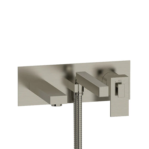 Riobel Kubik Wall-Mount Tub Filler with Hand Shower