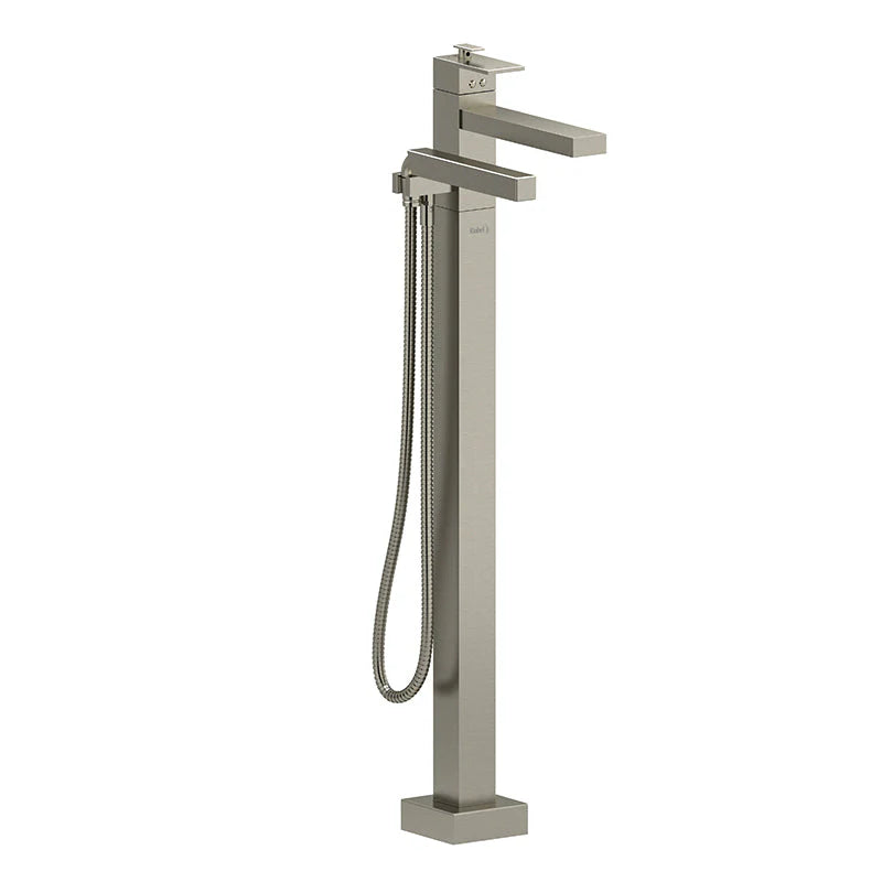 Riobel Kubik Floor-Mount Tub Filler with Hand Shower