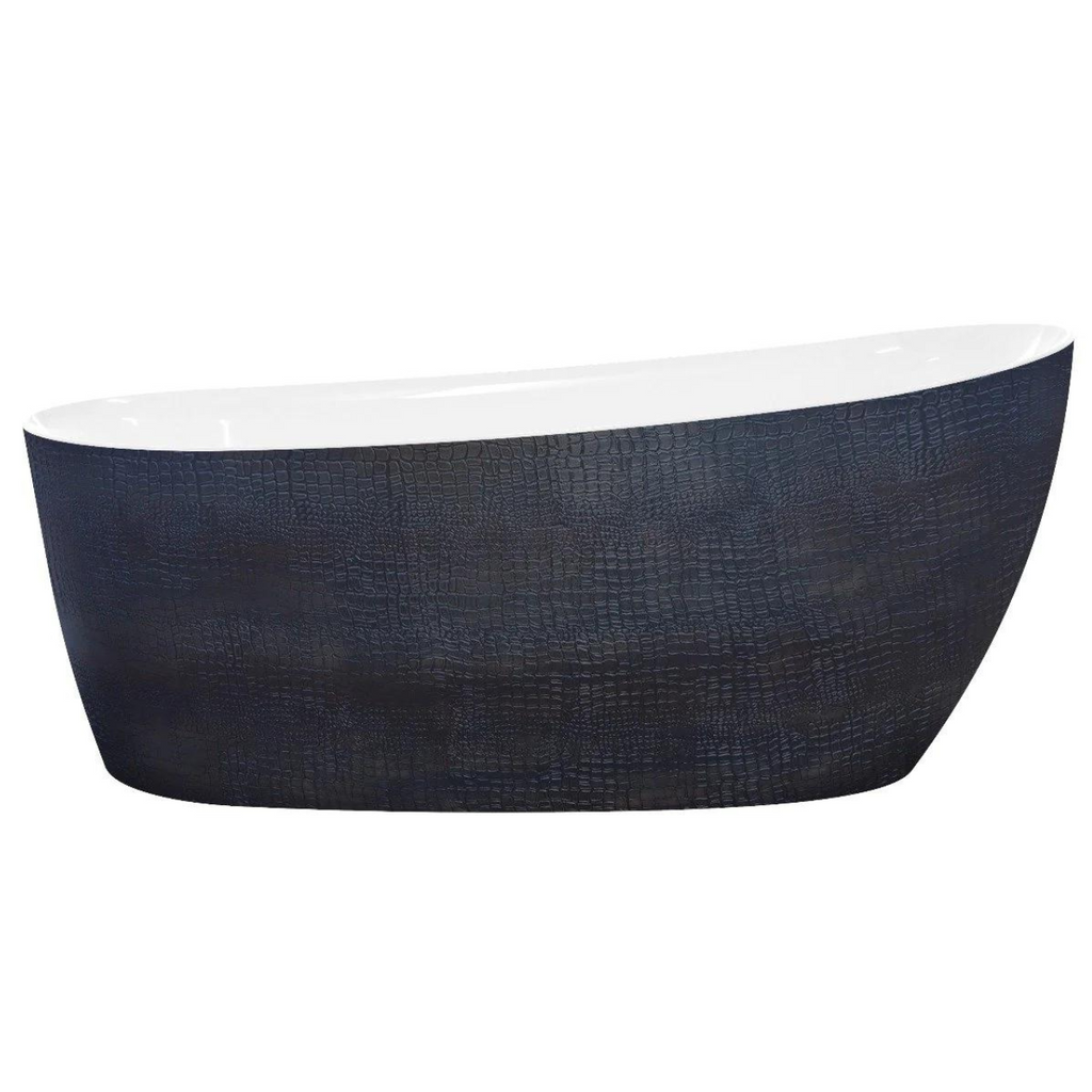 Bosco 69" Crocrodile Texture Freestanding Bathtub