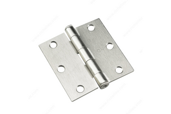 Onward - 3" Hinges - Burhsed Nickel Square - 2pc per pack