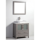 Vanity Art - Bristol 30" Single Vessel Sink Bathroom Vanity Set with Sink and Mirror