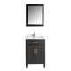 Vanity Art - Hudson 30" Single Sink Bathroom Vanity Set with Sink and Mirror (Carrara Marble Top)