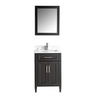 Vanity Art - Hudson 30" Single Sink Bathroom Vanity Set with Sink and Mirror (Carrara Marble Top)