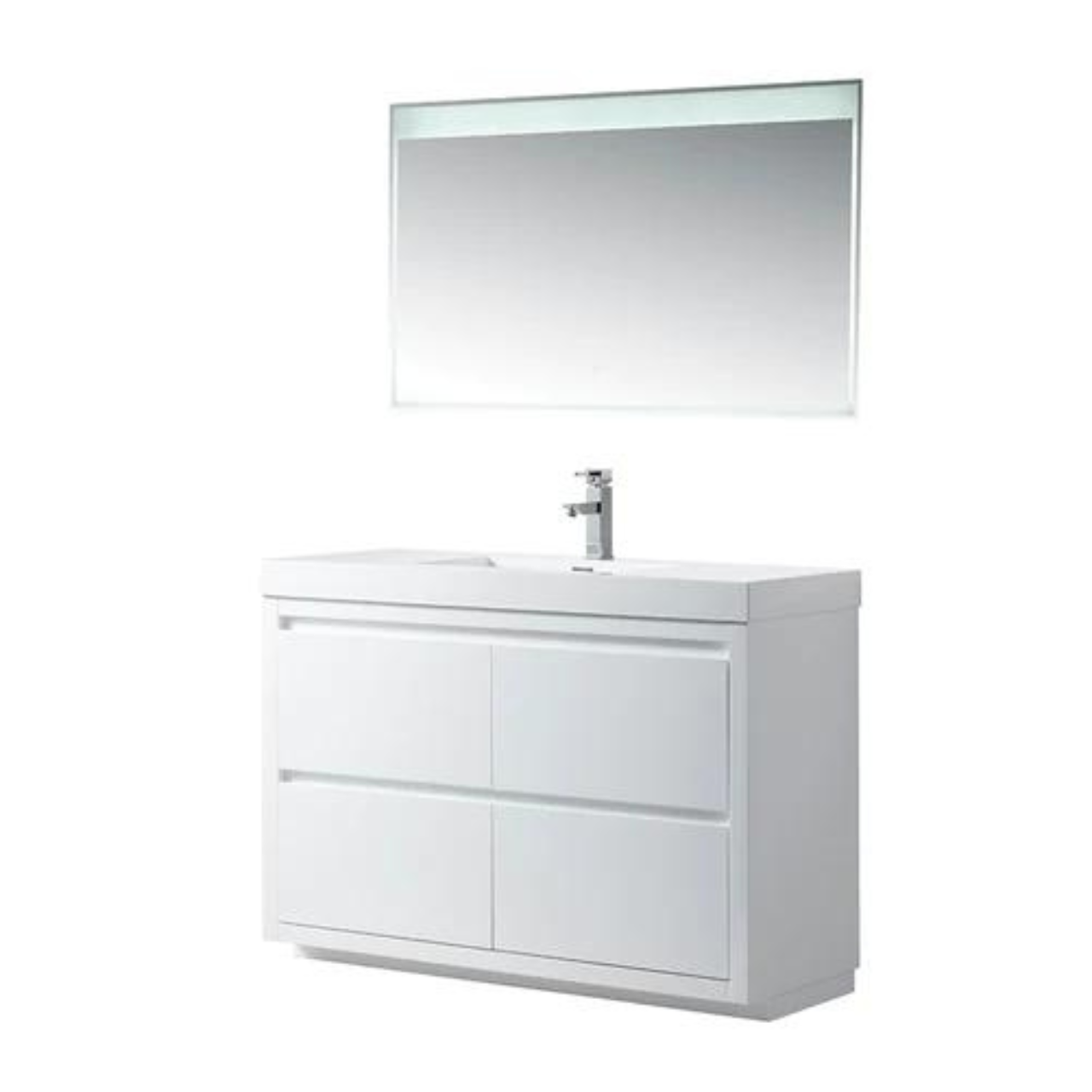 Vanity Art - Malibu 48" Freestanding Single Sink Bathroom Vanity