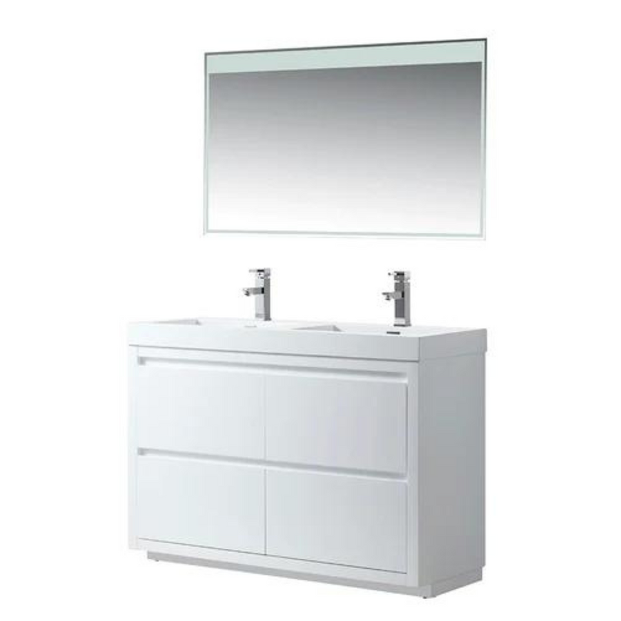 Vanity Art - Malibu 48" Freestanding Double Sink Bathroom Vanity