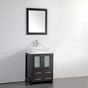 Bristol 24" Single Vessel Sink Bathroom Vanity Set with Sink and Mirror