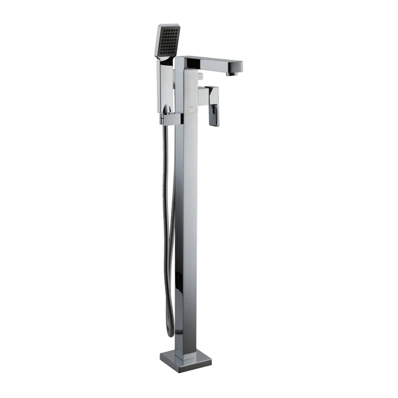 Chrome Polished Square Free Standing Bath Tub Faucet