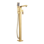 Brushed Gold Square Free Standing Bath Tub Faucet